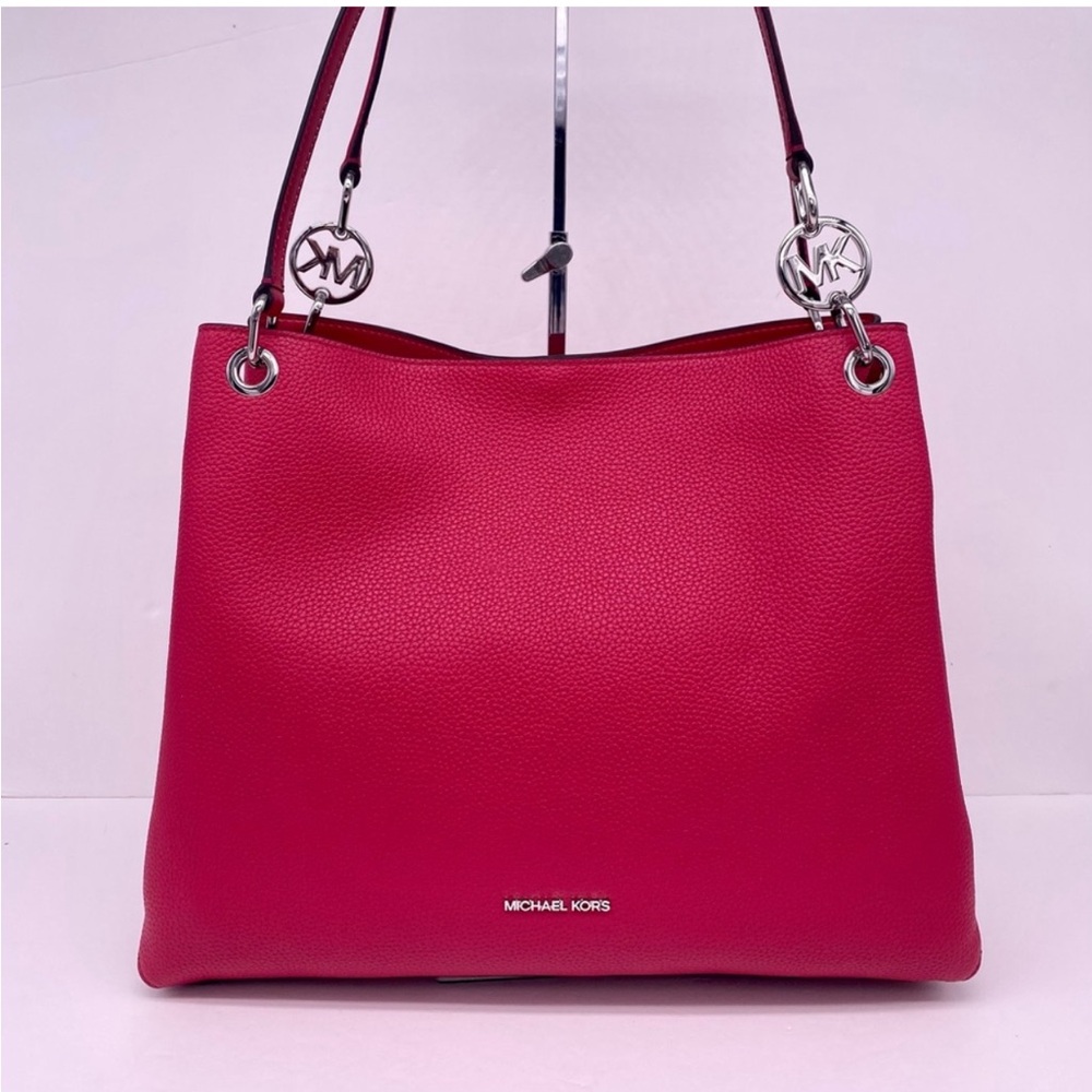 Michael Kors Christina Large Pebbled Leather Shoulder Bag - Picture 4 of 15